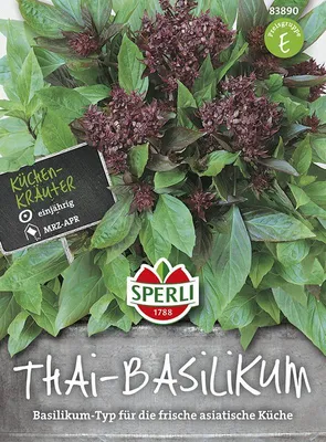 Produktbild von Sperli Thaibasilikum Siam Queen - Kräutersamen