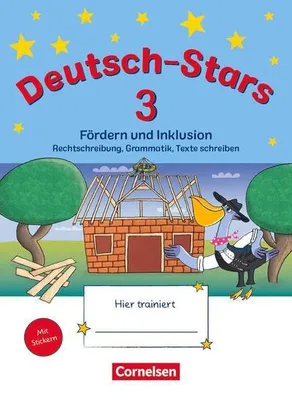 Immagine prodotto di Deutsch-Stars 3. Schuljahr. Fördern und Inklusion - Übungsheft. Mit Lösungen