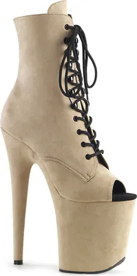 Produktbild von FLAMINGO-1021FS Damen Booties von Pleaser, Beige , EU 39, US 9