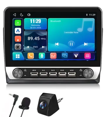 Zdjęcie produktu dla Radio 2 DIN do Citroen C5 (2008-2017) z systemem Linux, obsługujące CarPlay i Android Auto, typu "plug & play", z wbudowaną kamerą cofania i mikrofonem