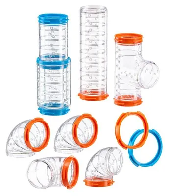 Obrázok produktu pre Súprava rúrok Ferplast pre škrečky, 9 dielov, tunel s ventilačnými otvormi, do klietky pre škrečky