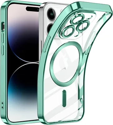 Immagine prodotto di Custodia per iPhone 11 Pro Magnetic Ultra Thin Transparent Case con Magsafe e Camera Cover Verde chiaro