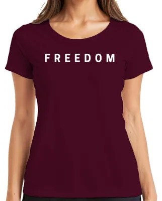 Produktbild von Freedom Charlie Kirk RIP Konservativ Republikaner Turning Point Damen T-Shirt, Burgundy, S