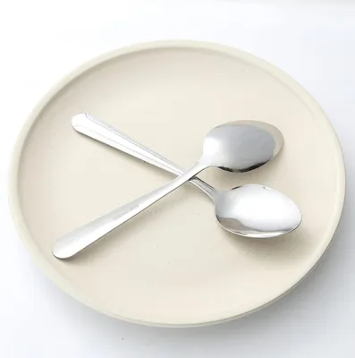 Produktbild von Teelöffel-Set, 24 Stück, 15 cm, aus lebensmittelechtem Edelstahl, hochglanzpoliert, für Zuhause, Küche oder Restaurant, spülmaschinenfest