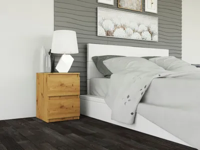 Immagine prodotto di Comodino moderno MALWA con 2 cassetti