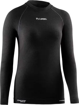 Produktbild von Langarm Damen T-Shirt Lurbel Merino Schwarz - M