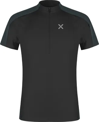 Produktbild von Hade Zip T-Shirt - leichtes Herren-Funktionsshirt für Klettern und Outdoor, Montura, Farbe:9092-BLACK/ANTRACITE, Größe:S