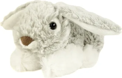 Immagine prodotto di Coniglietto di peluche sdraiato grigio screziato 14 cm