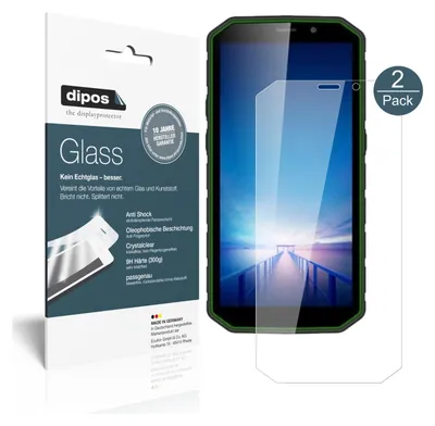 Produktbild von 2x Schutzfolie für Guophone XP9800 - Anti-Shock 9H Folie Glass Kunststoffglas