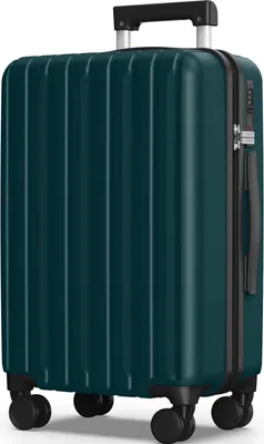Image de SHOWKOO Grande valise rigide 75cm légère serrure TSA 4 roues XL vert foncé