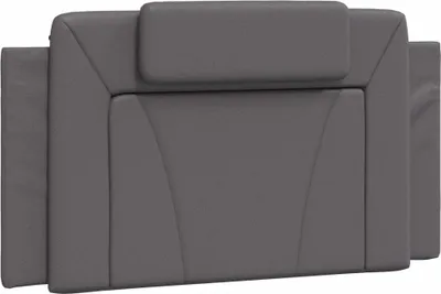 Produktbild von vidaXL Kopfteil-Kissen "Viana" Grau 100 cm Kunstleder