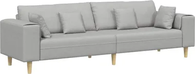 Produktbild von vidaXL Sofa Wolkengrau 250 x 77 x 76 cm Stoff