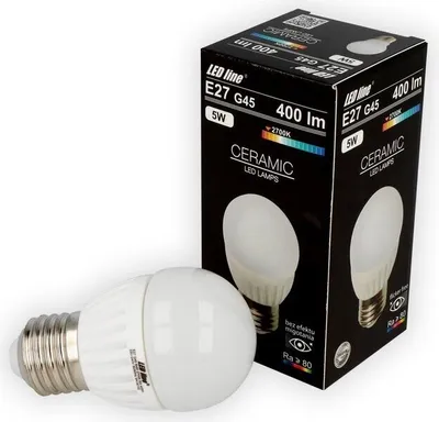 Obrázok produktu pre [ 1 kus ] LED žiarovka E27 G45 7W 630 Lumen keramická žiarovka žiarovka žiarovka 2700K teplá biela úsporné žiarovky