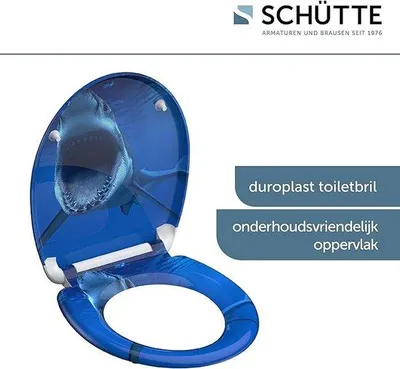 Obrázek produktu pro Toaletní sedátko s automatickým zavíráním pro snadné čištění, sedátko z duroplastu