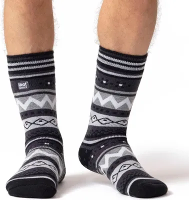 Produktbild von Herren Soulwarming Dual Layer Hausschuhsocken – Schwarz & Anthrazit