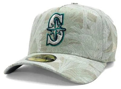Obrázek produktu pro Kšiltovka New Era - MLB Three Looms "Leafy Palm" 59FORTY A-Frame - Seattle Mariners - Stone