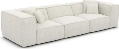 Produktbild von Bouclé 4-Sitzer Couch Arelia Weiß