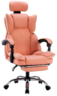 Image de Chaise de bureau - Chaise de travail - Fauteuil gamer - Fauteuil confortable - Bureaufauteuil - Avec repose-pieds intégré