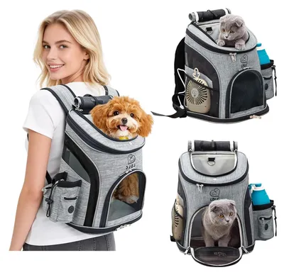 Zdjęcie produktu dla Torba dla psa Transporter dla małych psów - 32 x 25 x 39 cm - Do 7,5 kg - Oddychająca
