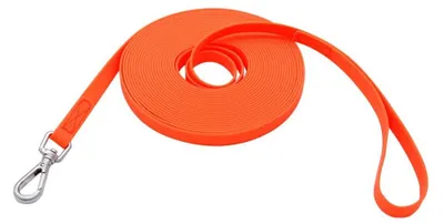 Wasserfeste Hundeleine, Trainingsleine, 30 m, PVC, Orange
