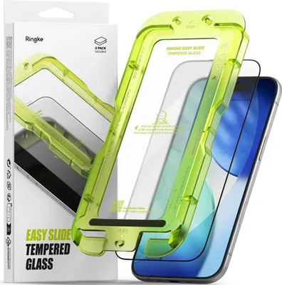 Immagine prodotto di Ringke Easy Slide 2-Pack vetro temperato per Iphone 17 Air - Nero