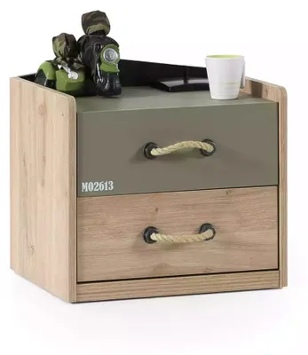 Produktbild von Bettrahmen Kindermöbel Set Kinderzimmer Garnitur Bett Grün 4tlg Holz