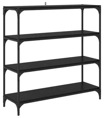 Image de vidaXL Bibliothèque noire imitation chêne 100 x 33 x 100 cm