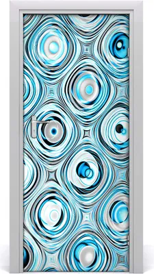 Produktbild von Tulup Türaufkleber 85x205 cm Dekorative Aufkleber Selbstklebend Wasserdichte Tapete Abnehmbar Schlafzimmer Wohnzimmer Wohnkultur - Fractalgrafik