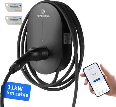 Obrázok produktu pre Inteligentná nabíjacía stanica pre elektromobily, 11 kW - typ 2 - kábel 5 metrov - trojfázová - 6-16A - stupeň krytia IP55 - s Wi-Fi a RFID