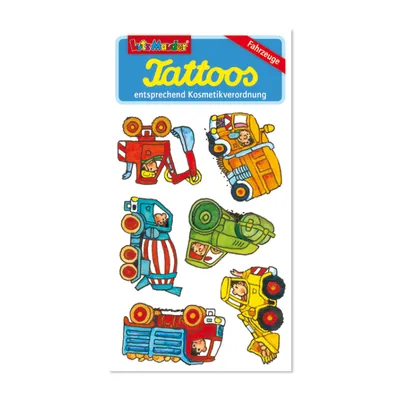 Produktbild von Tattoos Baustellenfahrzeuge