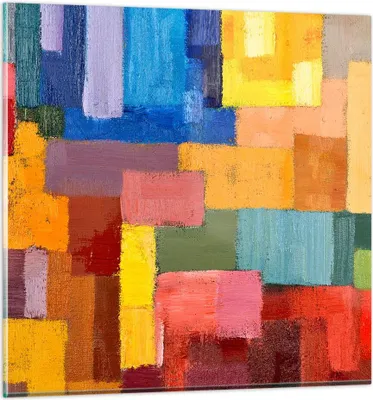Produktbild von Bilder auf glas - Abstraktion modern - 30x30cm - Glasbilder - Wandbilder - Kunstdruck - zum Aufhängen bereit - Wanddekoration aus Glas - Glas Bilder - Wandbild auf Glas - Einteilig - GAC30x30-3703
