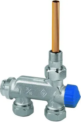 Produktbild von HEIMEIER Ventil E-Z Zweirohr Durchgang, DN 15, mit Tauchrohr
