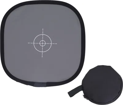 Zdjęcie produktu dla Płyta do ustawiania ostrości aparatu 30 cm 18% ekspozycji Szary reflektor dwustronny składany z pokrowcem Karta balansu bieli do fotografii