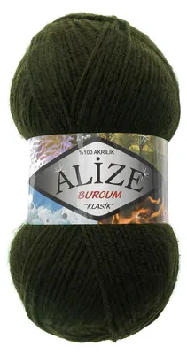 100g Strickgarn ALIZE BURCUM, 100% Polyacry, forest green