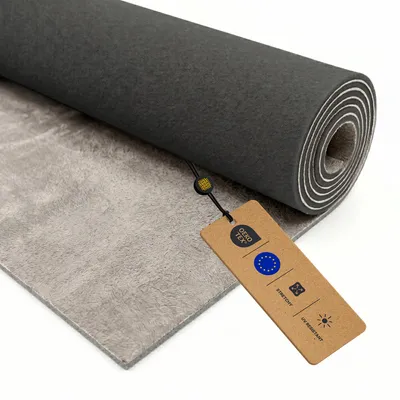 Produktbild von LOMIQ Dachhimmel Mikrofaserstoff mit Schaumstoff, 400 x 150 cm, Silber, Wildleder Optik, Elastische Klebefolie für Autohimmel, Meterware Textil Autohimmelstoff, Autostoff für Auto Caravan Boot DIY