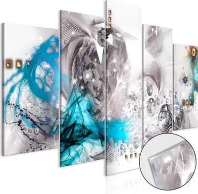 Produktbild von ABSTRAKT Acrylglasbild Modern Wandbild Glasbilder Bilder n-A-1099-k-m