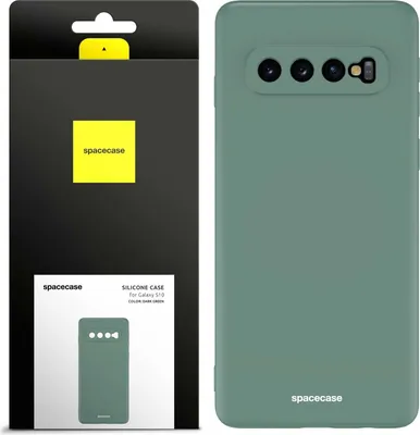 Image de Coque en silicone SPACECASE Coque en silicone pour Galaxy S10 Vert