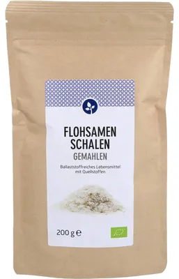 Zdjęcie produktu dla Łuski psyllium zmielony proszek organiczny 200 g