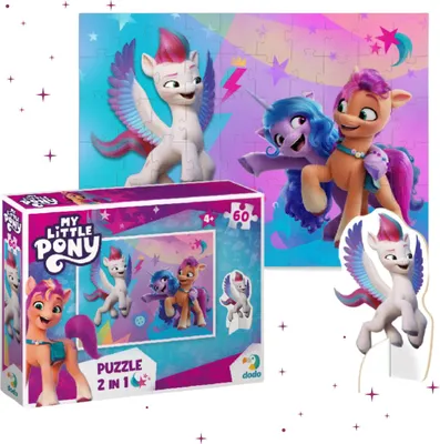 Produktbild von My Little Pony Puzzle 60 Teile Mit Einer Ponyfigur Buntes Puzzle