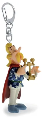 Zdjęcie produktu dla Plastoy Asterix brelok do kluczy Troubadix z harfą 10 cm P60432