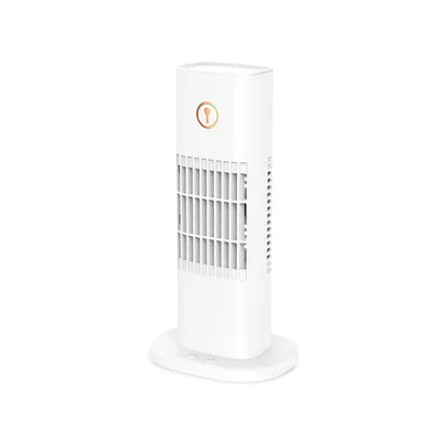 Imagen del producto de Enfriador de escritorio, pequeño ventilador de torre USB, ventilador de nebulización con humidificador, color blanco