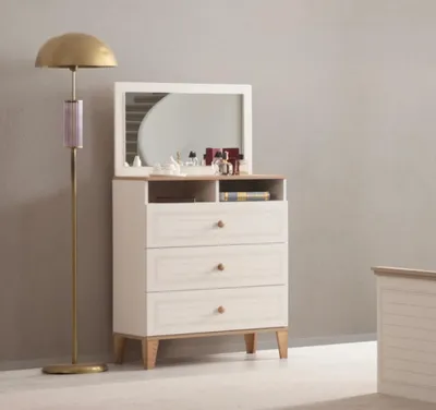 Image de Coiffeuse exclusive Designer Chambre à coucher Coiffeuse en bois