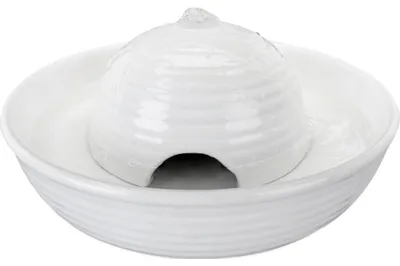 Produktbild von TRIXIE Trinkbrunnen Vital Flow - weiß - 0,8 l/ø 24 × 10 cm