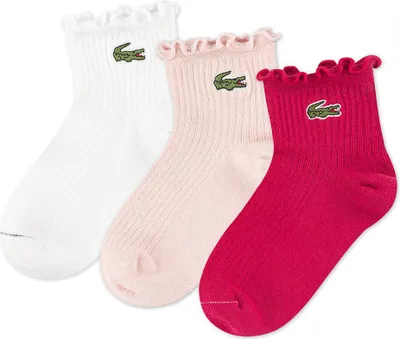 Image de Lacoste Kids Ruffle Quarter Chaussettes 3 unités Multicolores EU 37 1/2-40 Multicolores EU 37 1/2-40