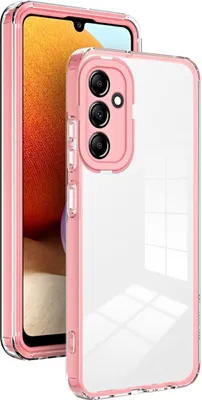 Zdjęcie produktu dla Pokrowiec König Design kompatybilny z Samsung Galaxy A25 5G - plastikowe, miękkie etui na telefon - różowy