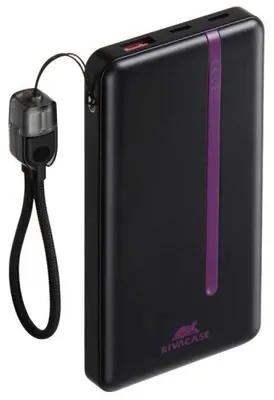 Image de PB 10000mAh USB A + 2 USB C / PD 22,5W + Cbl Noir