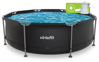 Produktbild von VirtuFit Rundpool Ø 244 x 76 cm mit Filterpumpe