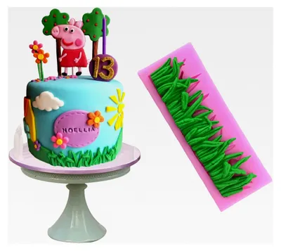 Produktbild von Silikonform in Grasform für Kuchen- und Cupcake-Dekoration
