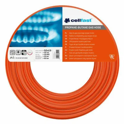 CELLFAST Gasschlauch für Propan-Butan 9x2,5x50m