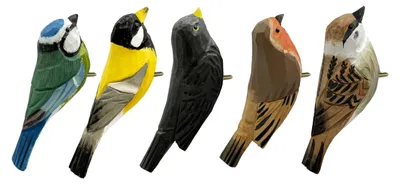 Produktbild von Set aus 5 Wandhaken mit Vogelmotiv für Kinder